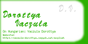 dorottya vaczula business card